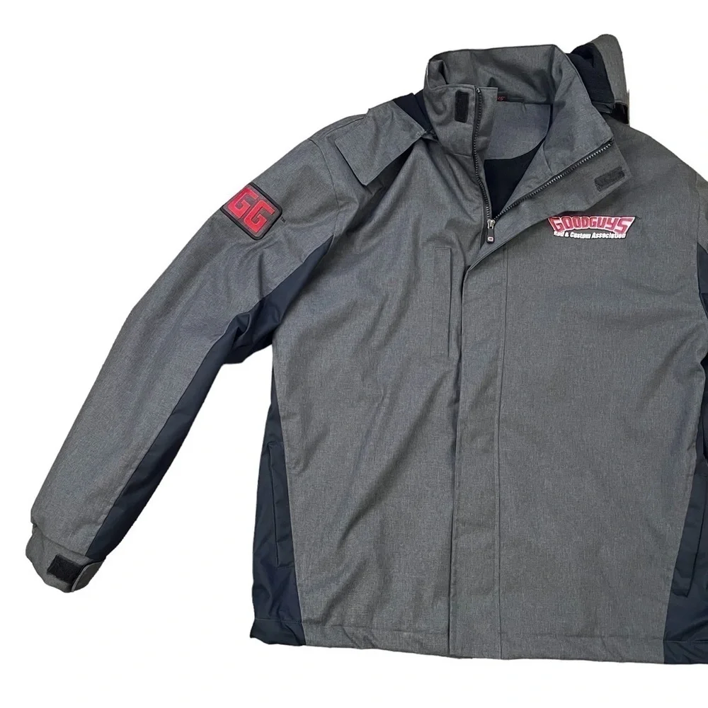 GOODGUYS Black Coat Large Hooded Rod & Custom Car Association